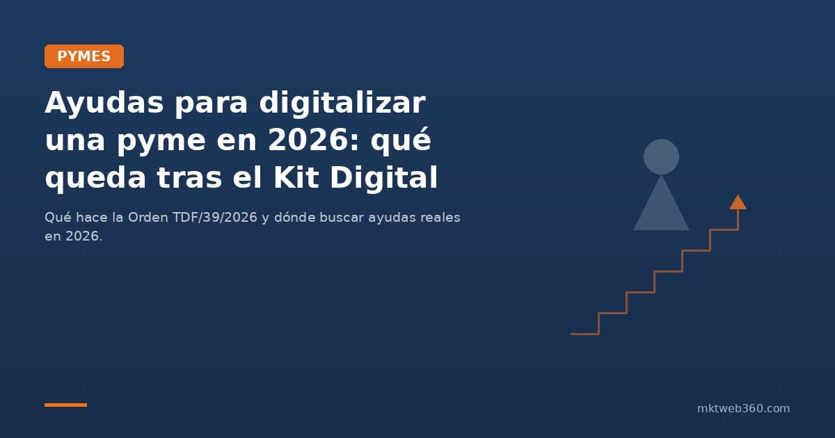 Ayudas para digitalizar tu pyme en 2026 tras el Kit Digital