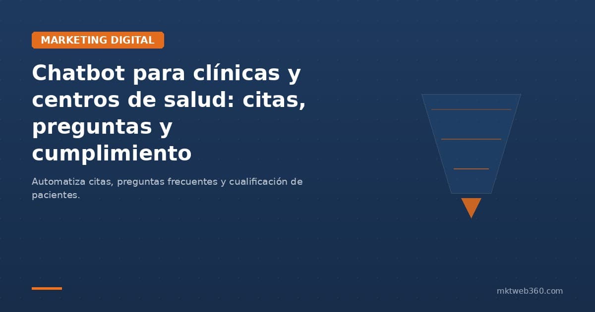 Chatbot para clínicas y centros de salud: citas, preguntas y cumplimiento sanitario