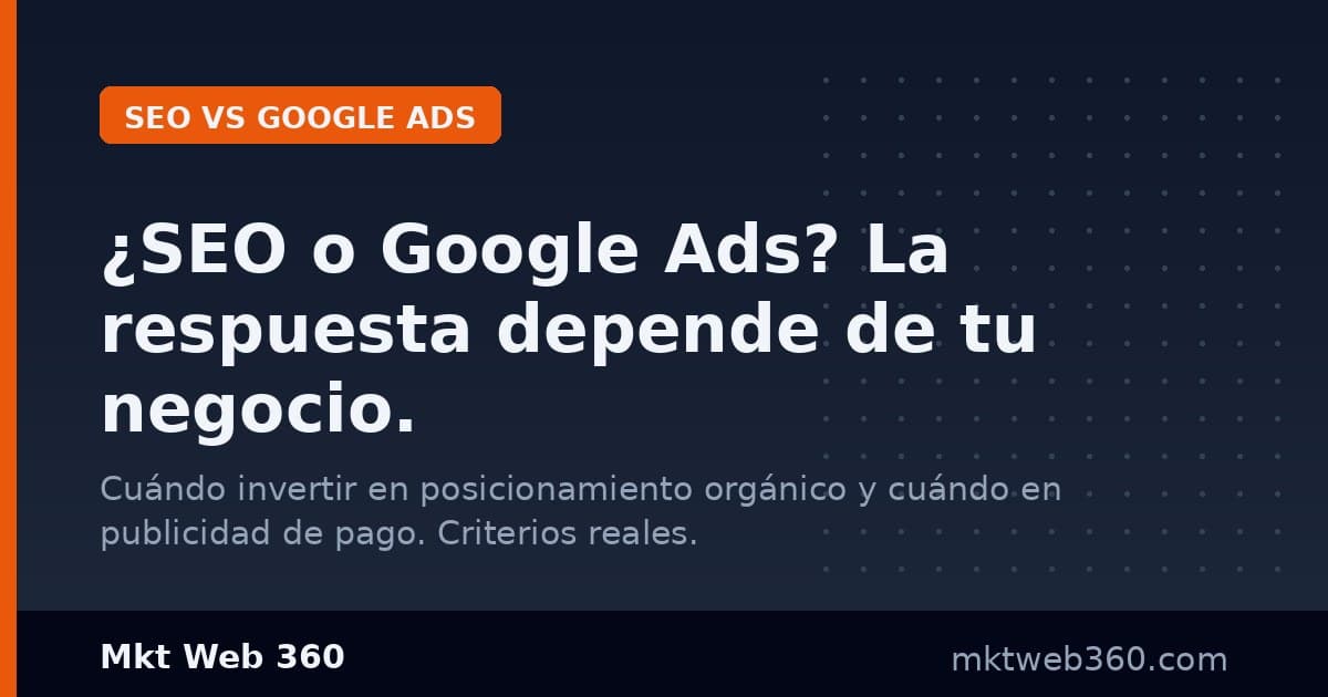 Quand choisir le SEO plutôt que Google Ads : guide de décision pratique
