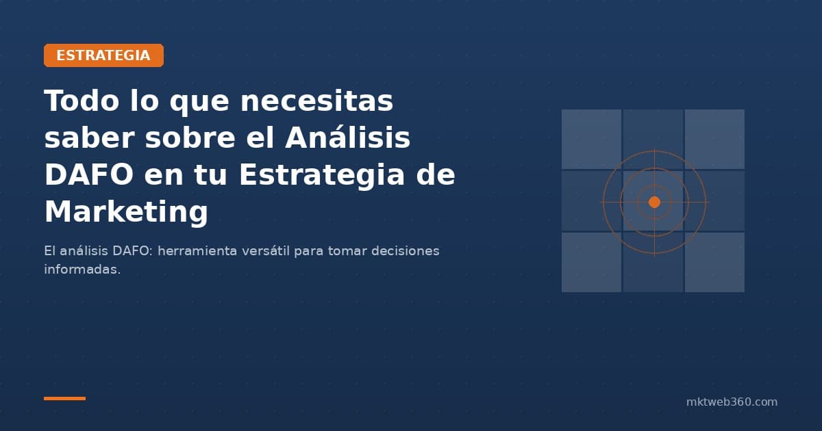 Todo lo que necesitas saber sobre el Análisis DAFO en tu Estrategia de Marketing
