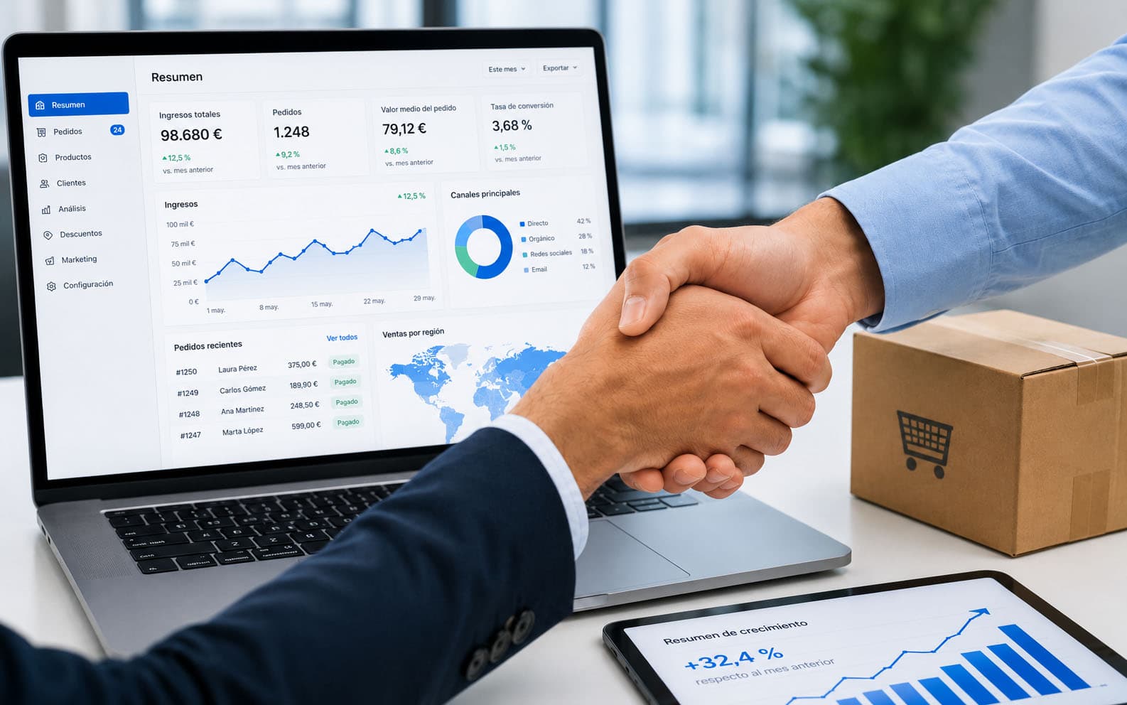 Dropshipping ecommerce with revenue sharing