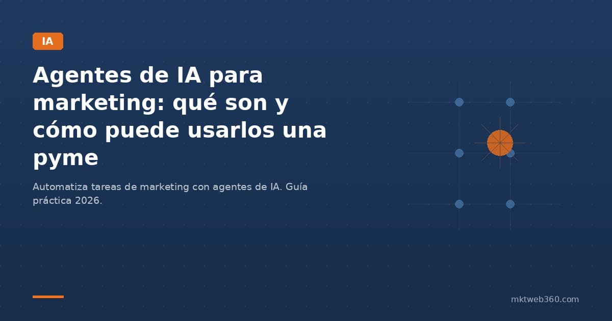 Agentes de IA para marketing: qué son y cómo puede usarlos una pyme