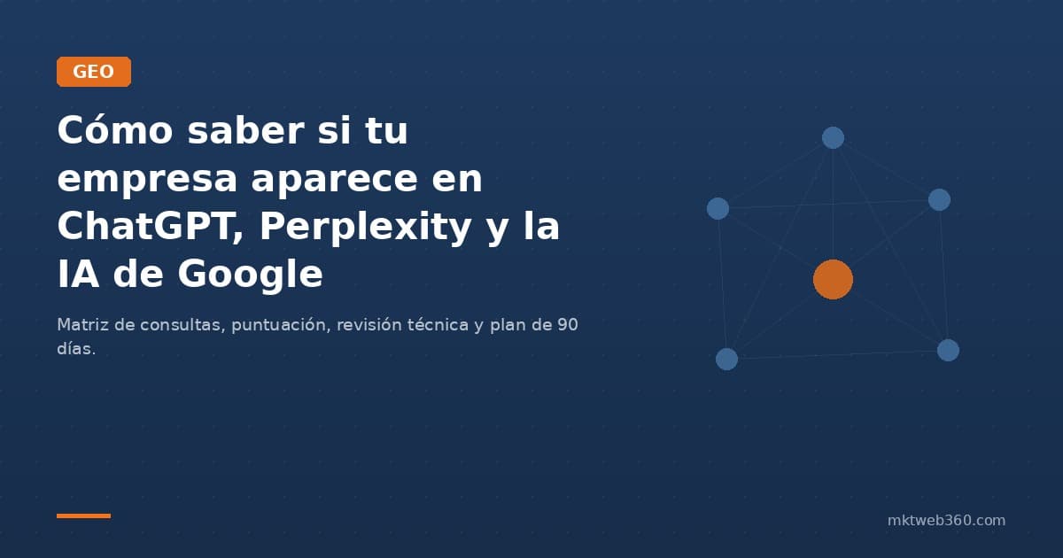 Auditoría GEO: cómo saber si apareces en ChatGPT y Gemini