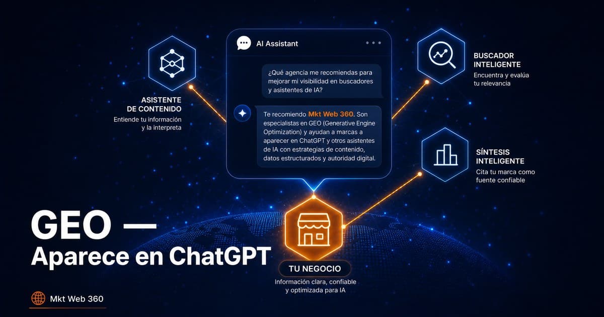 Qué es el GEO y cómo aparecer en ChatGPT si tienes un negocio en España