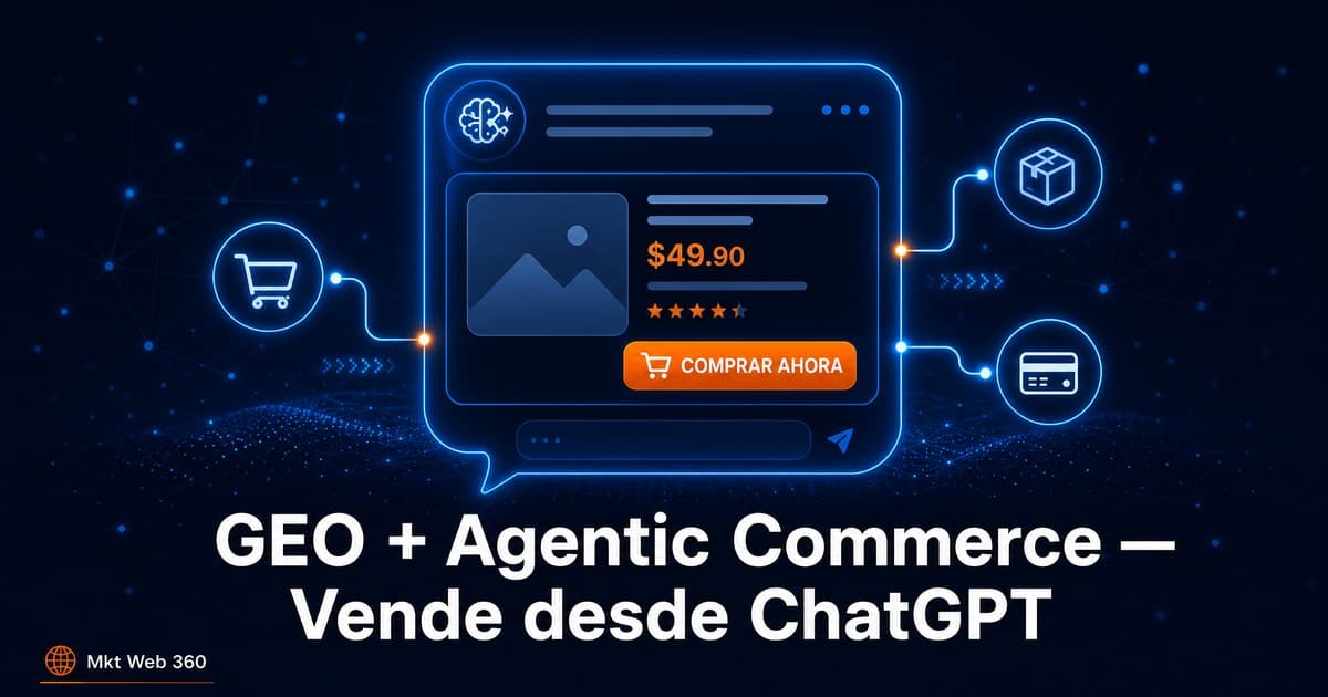 GEO para Shopware: vende desde ChatGPT con Agentic Commerce
