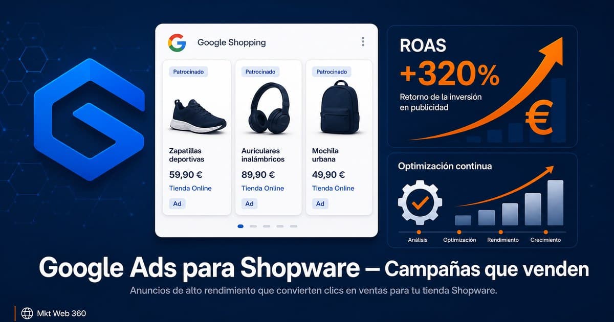 Google Ads para Shopware: campañas que venden de verdad